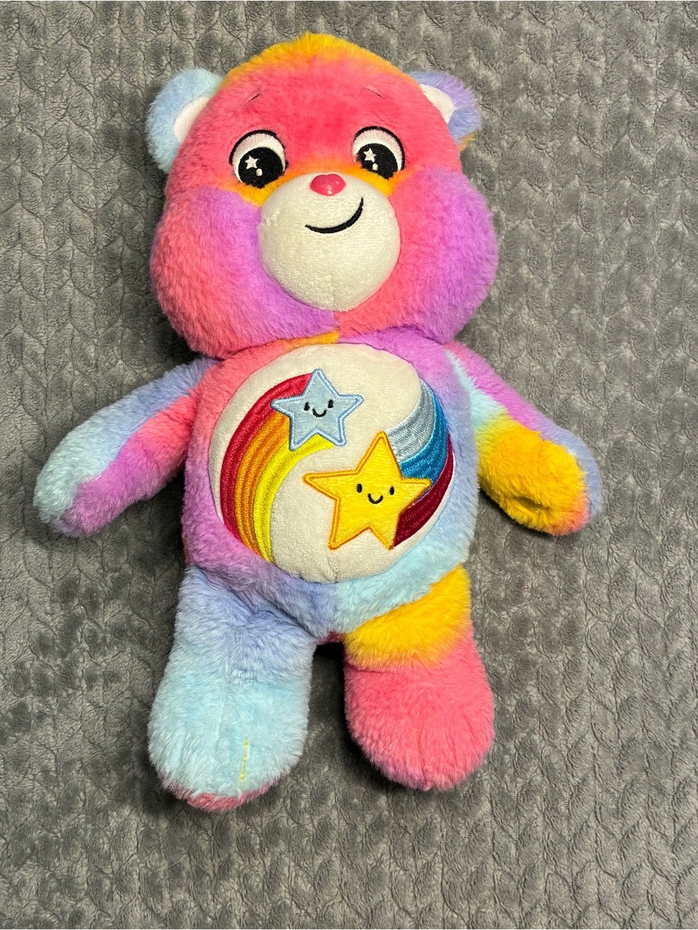 Care Bears Rainbow Star Plush - Pink, Purple, Blue, Yellow